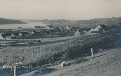 foto Viljandi, vaade Jakobsoni (Veske) tänavalt järvele u 1910  duplicate photo
