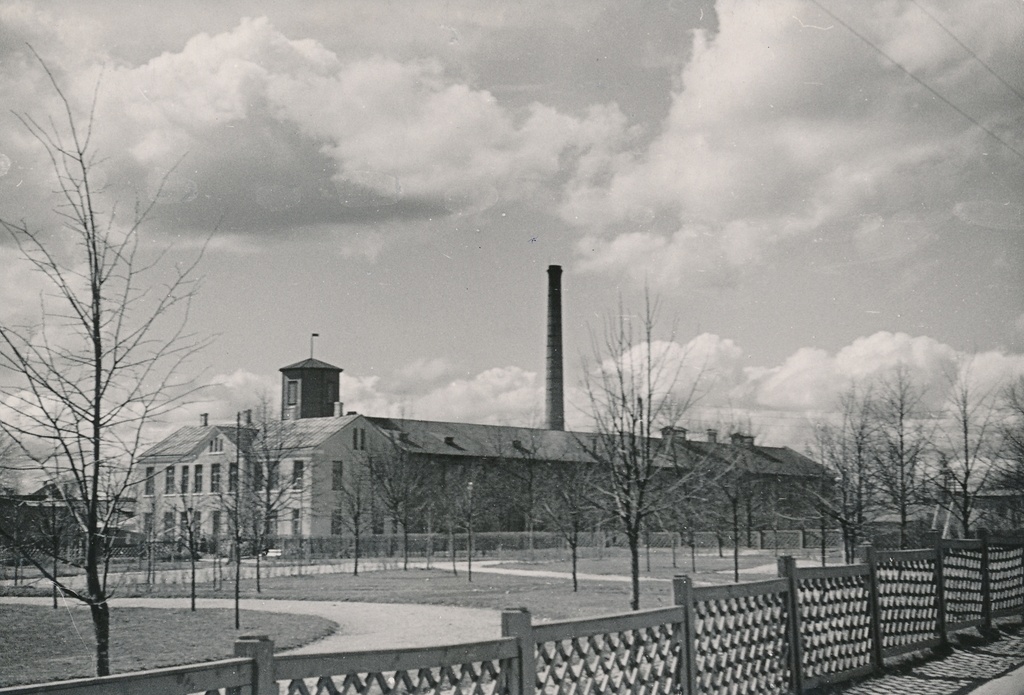 foto, Viljandi, Pioneeride park, linavabrik, 1960, foto A. Kiisla