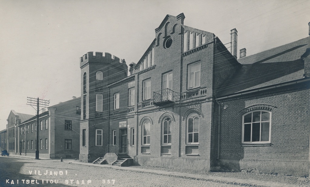 foto, Viljandi, Kaitseliidu staap Jakobsoni tn 16, u 1930, foto J. Riet