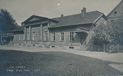 foto, Viljandi Posti tn 11, saksa kasiino u 1910 foto J. Riet  duplicate photo