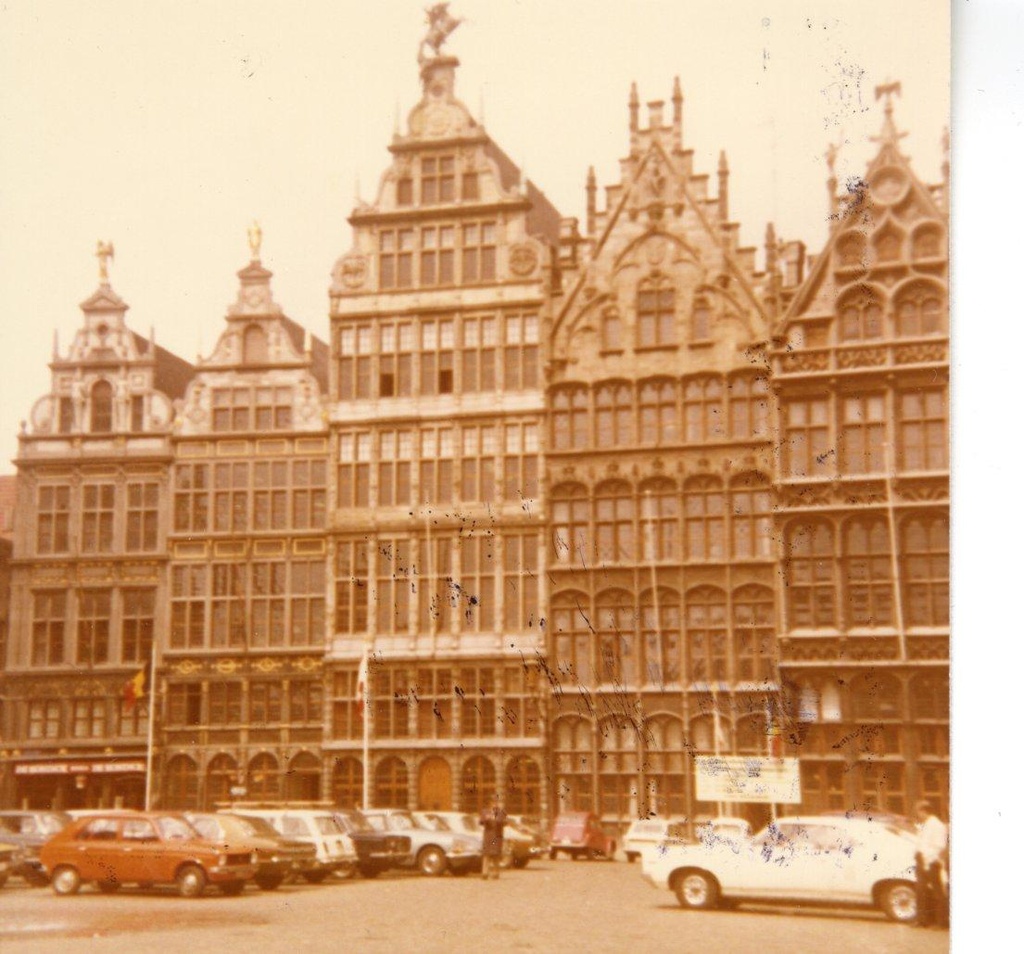 Husen på Grote Markt i Antwerpen, Belgien