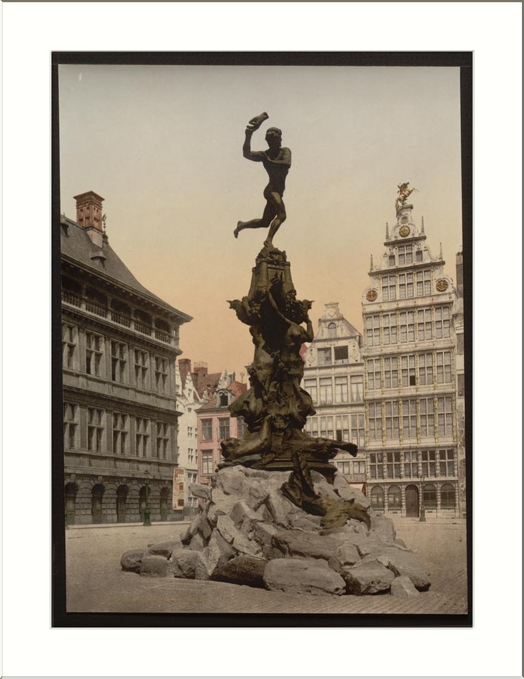 Brabo monument Antwerp Belgium