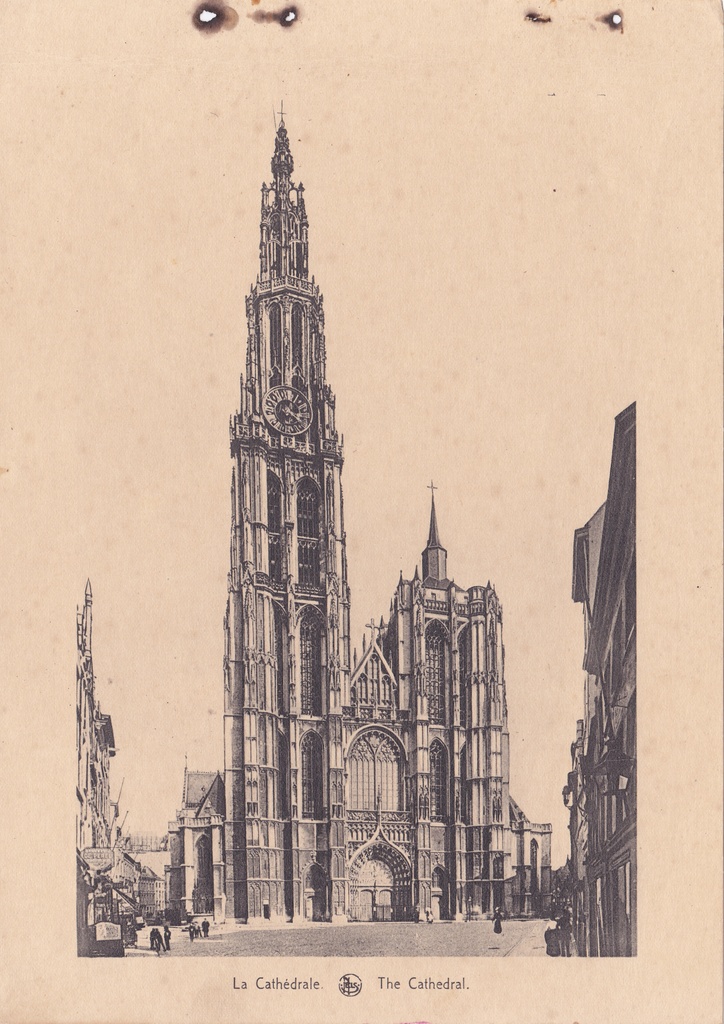 Antuérpia, Bélgica, inicio do Sec. XX, La Cathédrale, Arquivo de Villa Maria, Angra do Heroísmo, Açores. - lang