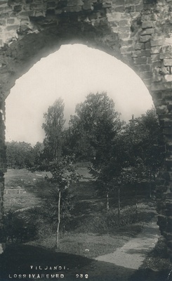 foto, Viljandi, lossimäed, lossivärav, II Kirsimägi u 1920 F J.Riet  duplicate photo