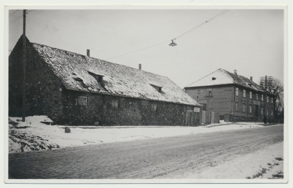 foto, Viljandi, Vaksali tn, sepikoda, hobupostijaam u 1920 F J.Riet