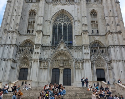 Brussels. Saint Michael and Gudula Cathedral rephoto