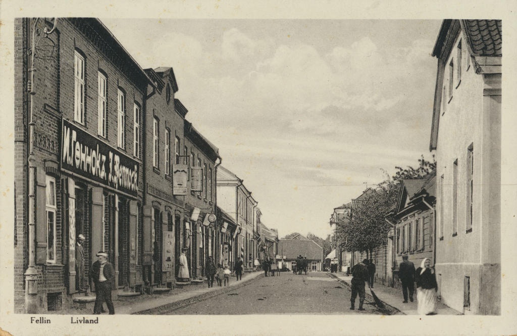 foto Viljandi, Lossi tn (Kauba-Tartu tn vahel) u 1911