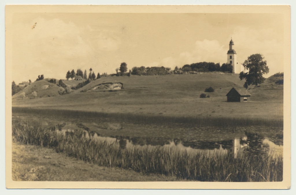 foto, Viljandimaa, Karksi ürgorg, lossivaremed, kirik, u 1930