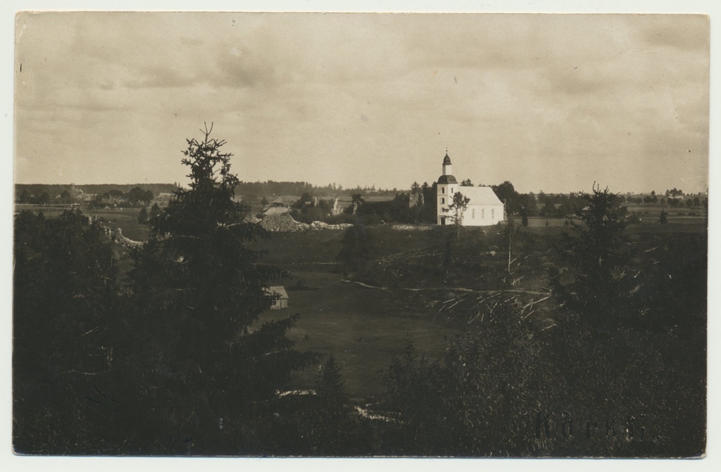 foto, Viljandimaa, Karksi ürgorg, lossivaremed, kirik, u 1930
