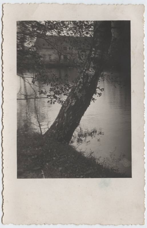 fotopostkaart, Viljandi, Uueveski veski, järv, u 1935, foto E. Rang (Viljandi)