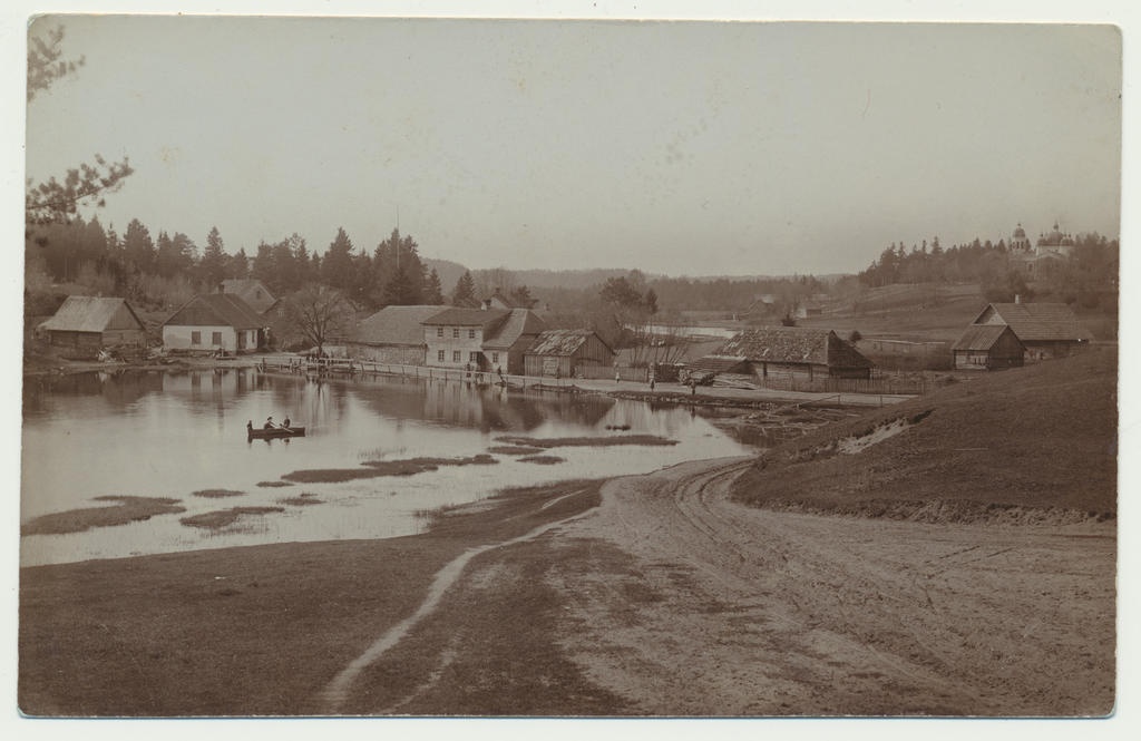 foto Viljandimaa Tuhalaane vaade, Loisu järv ja veski u 1915 foto A.Loit