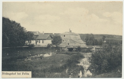 trükipostkaart, Viljandi khk, Karula veski (Nödingshof), u 1910, kirjastaja E. Ring  duplicate photo