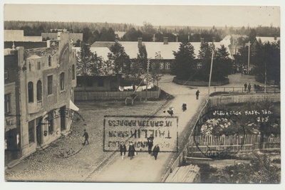 foto, Viljandimaa, Mõisaküla, Kesk tn, vaksal, u 1925  duplicate photo