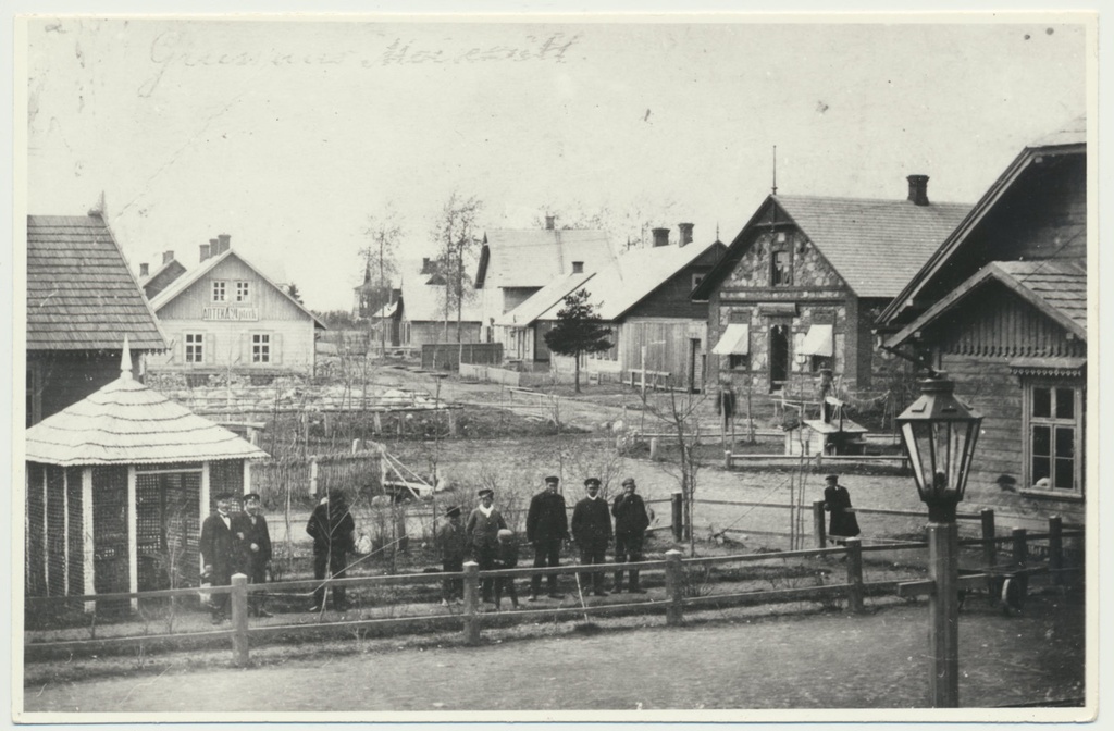 fotokoopia, Viljandimaa, Mõisaküla, Kesk (J. Sihveri) tn, u 1905