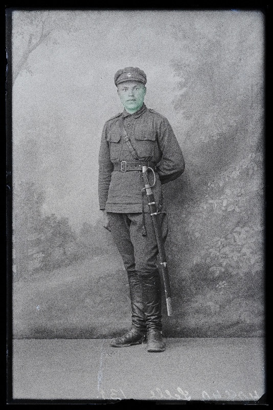 Sõjaväelane Andres Lelle, (Audru vad, Mardi talu).