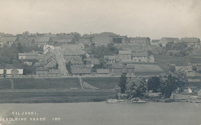 foto, Viljandi, Kõrgemäe t ümbrusega (järve poolt), u 1915, foto J. Riet  duplicate photo