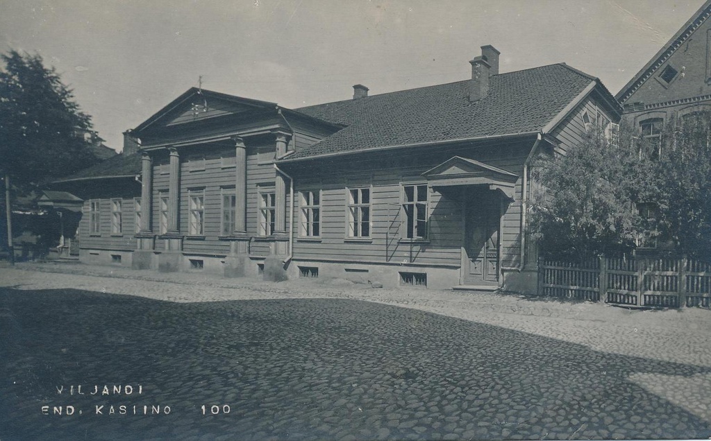 foto, Viljandi, Posti tn 11, saksa kasiino, u 1910, foto J. Riet