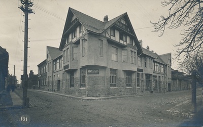 foto, Viljandi, Tartu panga Viljandi osakond (Lossi 35), u 1913  duplicate photo