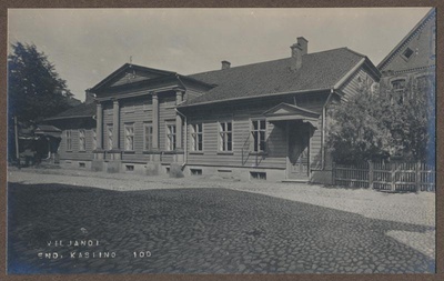 foto albumis, Viljandi, Saksa kasiino, Posti tn, u 1910, foto J. Riet  duplicate photo