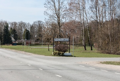 Põltsamaa linna silt rephoto