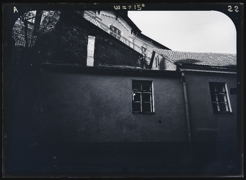 Tallinn, Olevimägi 13 / Uus tn 27. Elamu-sepikoda Uus t.27 ja Olevimägi 13. Fassaadide stereofotogramm-meetriline mõõdistamine.