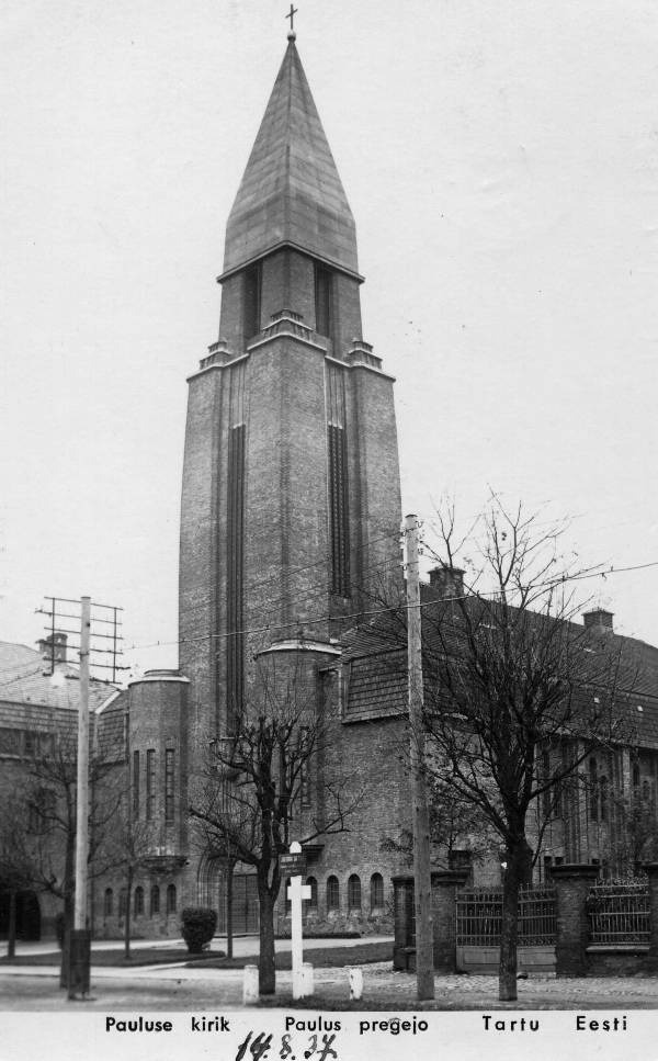Tartu Pauluse kirik, 1937.