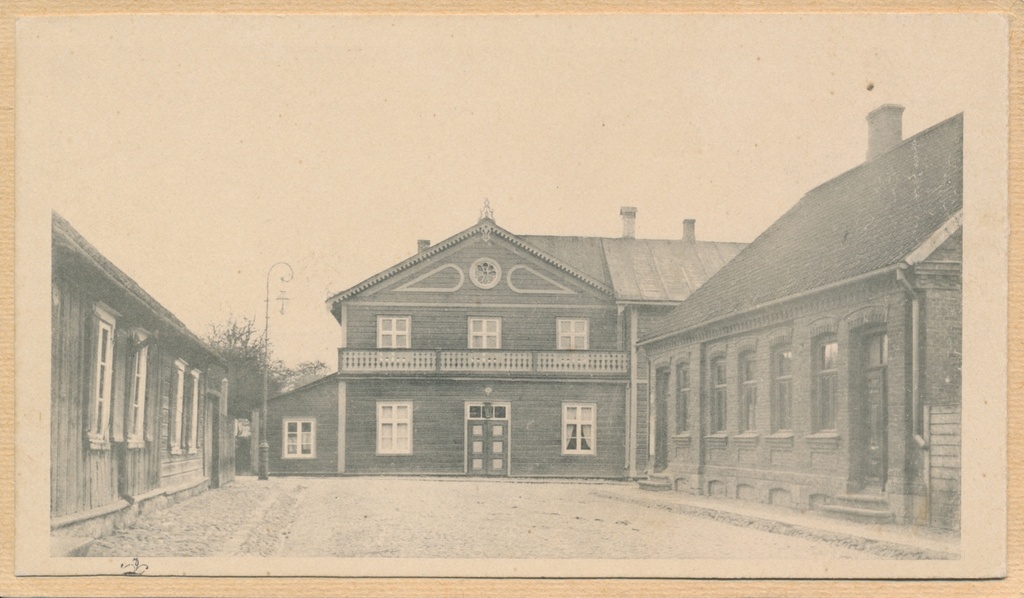 trükipostkaart, Viljandi, Posti tn enne ristumist Eha tn u 1910