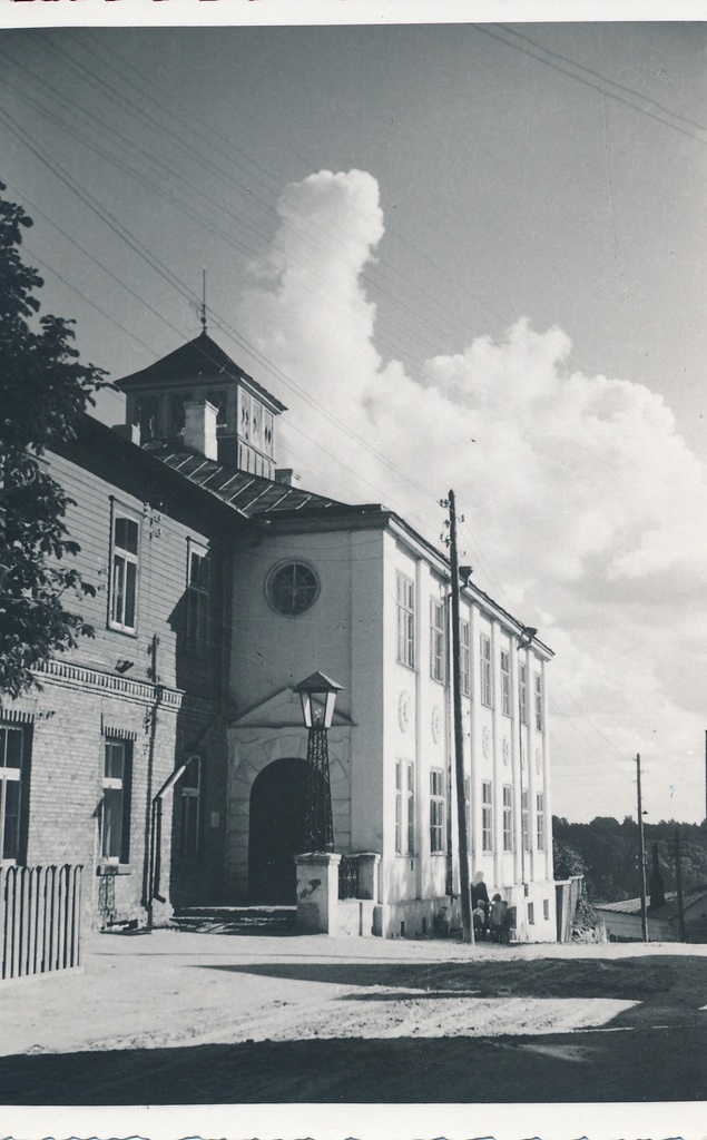 foto, Viljandi, C. R. Jakobsoni nim. Viljandi I Keskkooli hoone 1957 F H.Riet