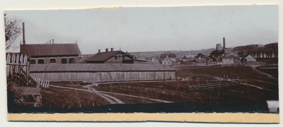 foto Viljandi tapamaja ja A.Rosenbergi auruveski u 1900, peegelpildis  duplicate photo