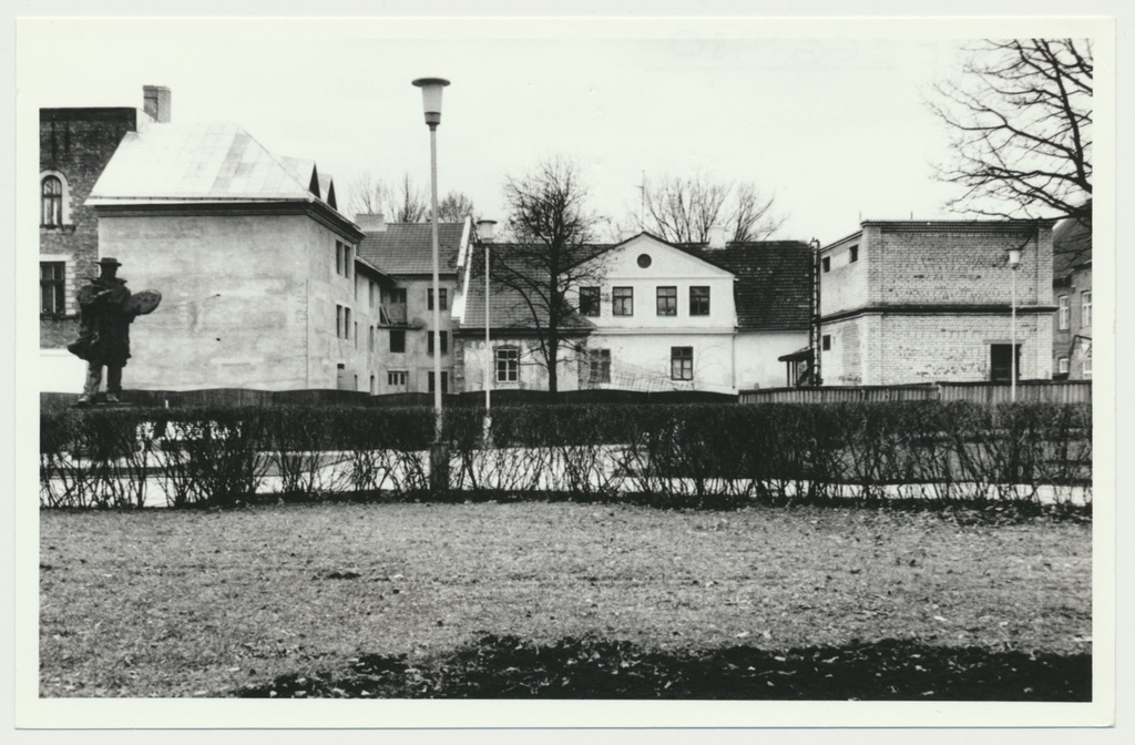 foto, Viljandi muuseum, ehitus, õu, Köleri park, 1993