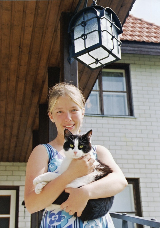 Andra Lätt koos kiisu Miltsiga