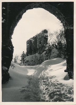 foto, Viljandi, lossimäed, Kaevumägi, värav, 1957, foto A. Kiisla  similar photo
