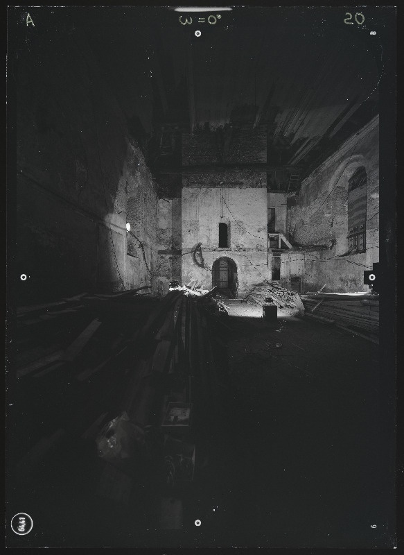 Viljandi, Pikk tn 6 // 8 // 10. Viljandi Jaani kirik. Stereofotogramm-meetriline mõõdistamine.