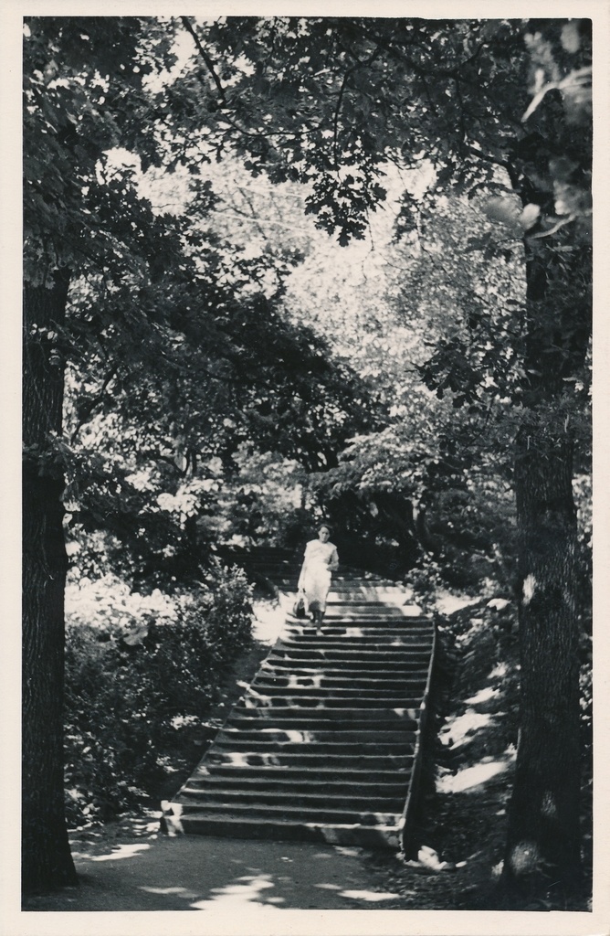 foto, Viljandi, Trepimägi, trepistik, u 1960, foto A. Kiisla?