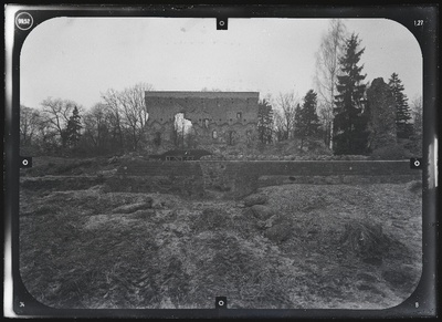 Viljandi, Lossimäed. Viljandi ordulinnuse varemed vallikraaviga. Stereofotogramm-meetriline mõõdistamine.  duplicate photo