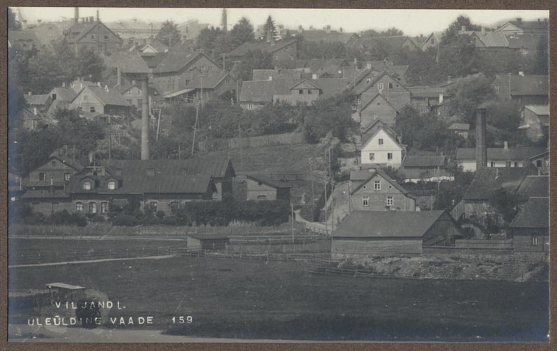 foto albumis, Viljandi, tapamaja, Liiva tn majad, u 1915, foto J. Riet