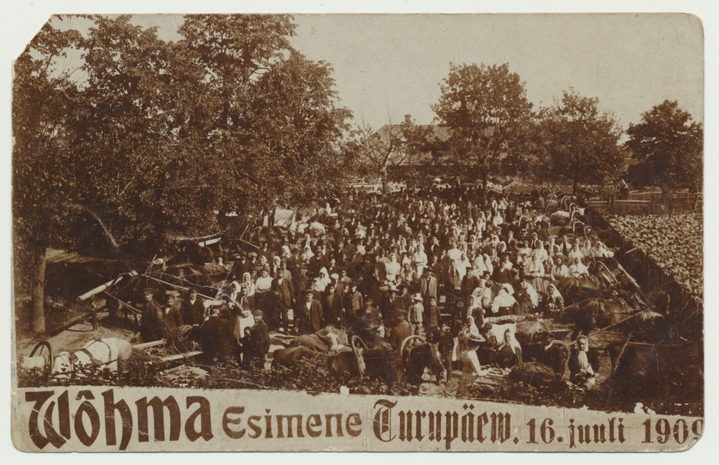 foto, Viljandimaa, Võhma, esimene turupäev, 1909