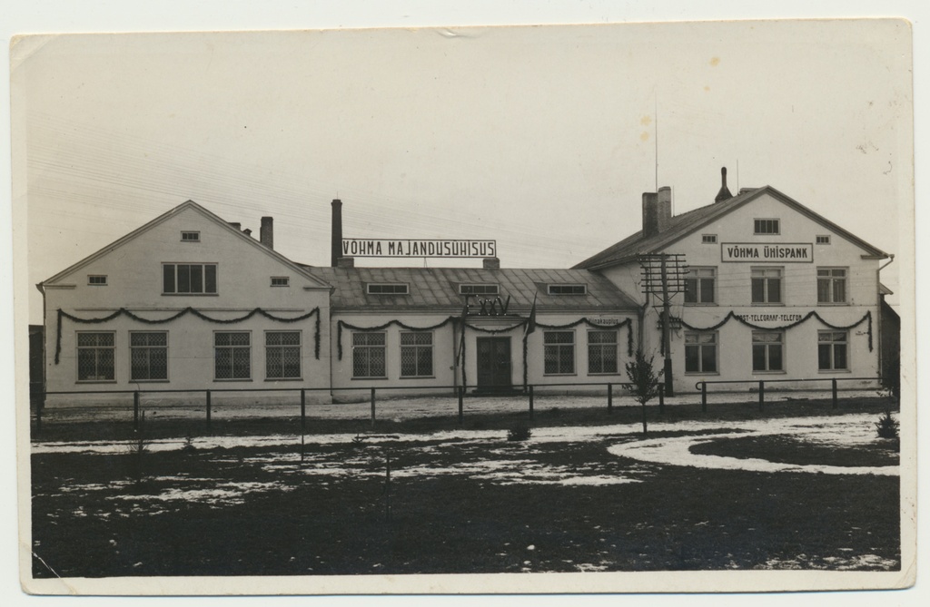 foto, Pilistvere khk, Võhma, majandusühisus, ühispank, u 1935, foto A. Must