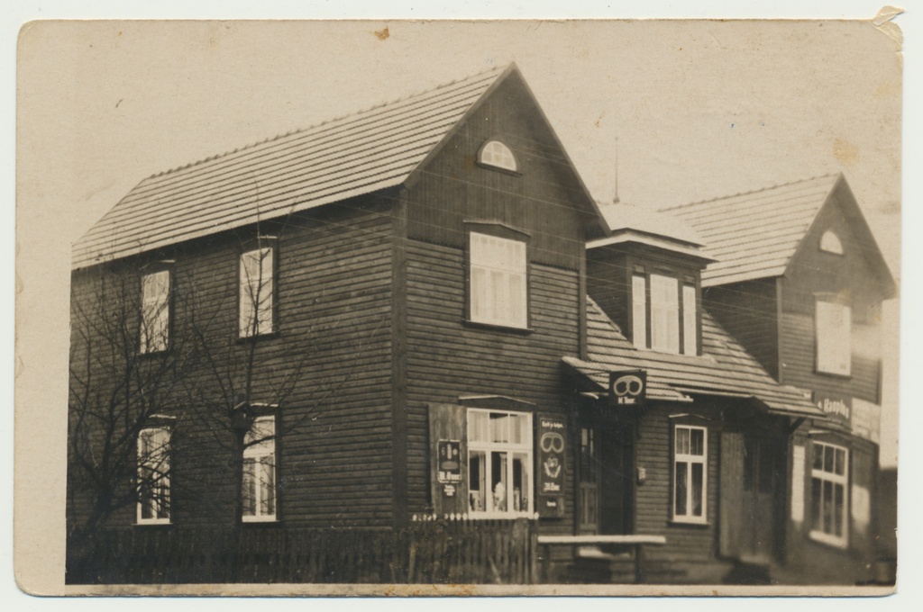 foto, Viljandimaa, Võhma, Vaksali tn maja (kauplus), u 1920