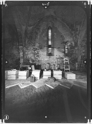 Saare maakond, Muhu vald, Liiva küla, Kiriku. Muhu kirik. Stereofotogramm-meetriline mõõdistamine.  duplicate photo