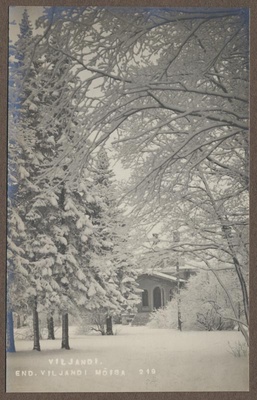 foto albumis, Viljandi mõis, peahoone (nn Uus loss), u 1925, foto J. Riet  duplicate photo