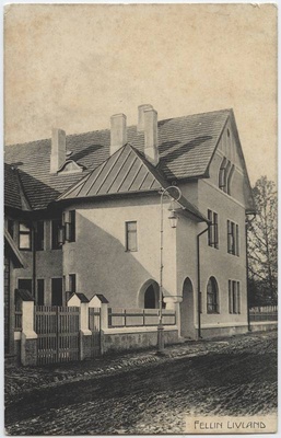 trükipostkaart, Viljandi, Jakobsoni tn 8, Villa Doll (valmis 1910), u 1915, Verlag von E. Ring  duplicate photo