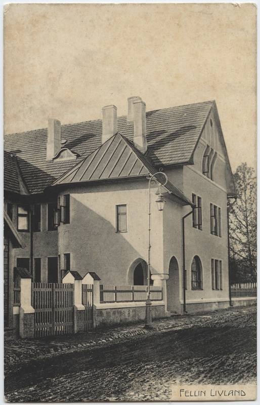 trükipostkaart, Viljandi, Jakobsoni tn 8, Villa Doll (valmis 1910), u 1915, Verlag von E. Ring