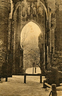 Tartu toomkiriku varemed (võlvkaared); kivirist.  20. saj. I pool.  duplicate photo