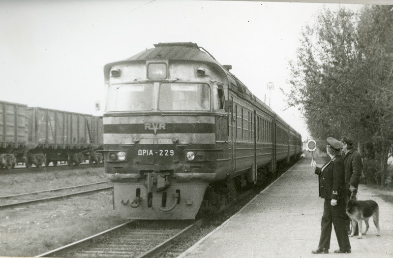 Diisel-reisirong nr 660 Jõhvi jaamas.