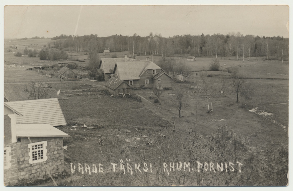 foto, Suure-Jaani khk, Tääksi, vaade rahvamaja tornist, u 1930 foto Oskar Kivisild