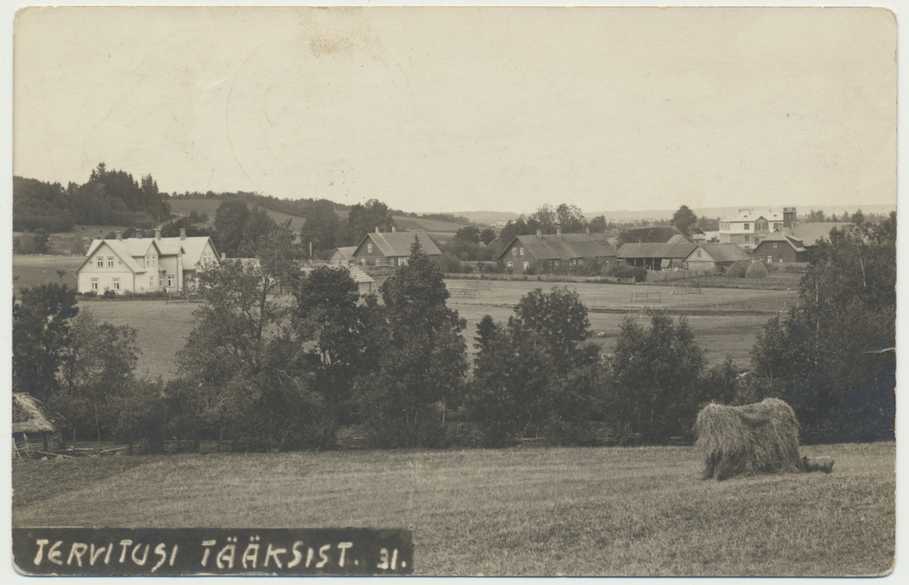foto, Suure-Jaani khk, Tääksi, üldvaade, u 1931 foto Oskar Kivisild?