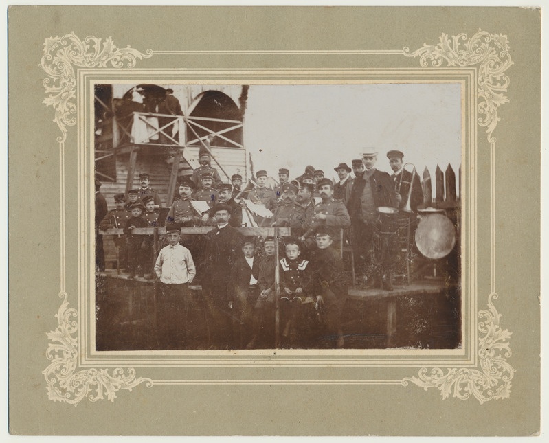 foto Viljandi tuletõrje orkester, hipodroom u 1910