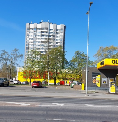 Õllerestoran "Saku" Tallinnas, eestvaade. Arhitekt Krista Karu rephoto