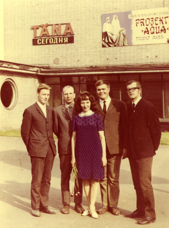 Kino Ekraan. Kinomehaanikud (mehed paremalt) E. Uiga;H. Teppan; Aksel Porovardja;L. Liivamägi.